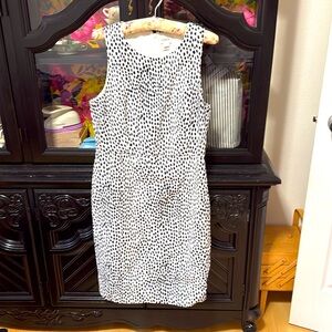 J Crew polka-dot sheath dress